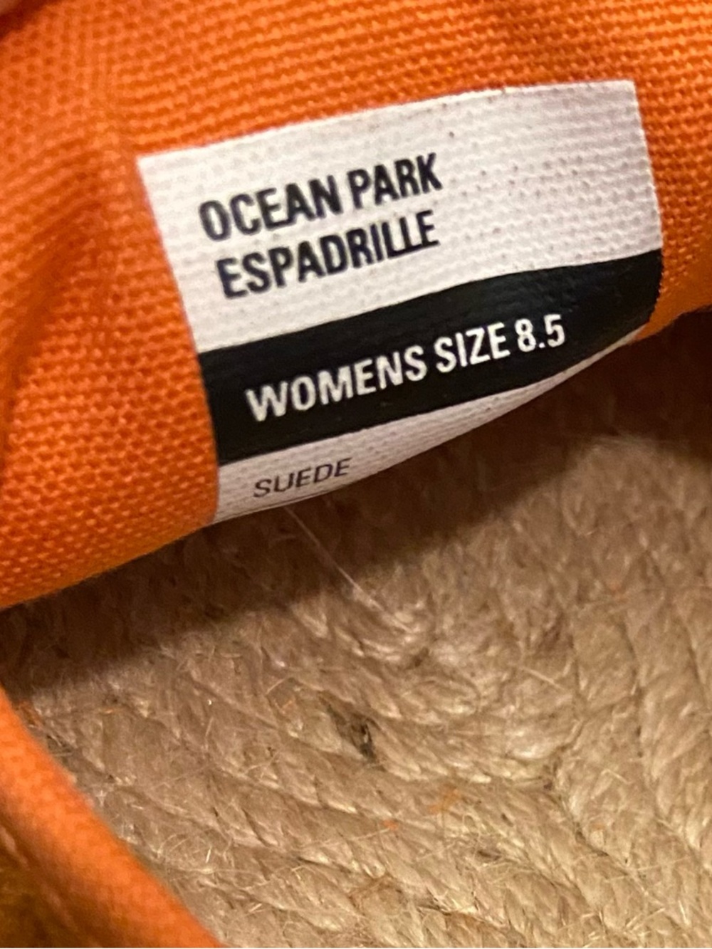 Seavees Womens Shoes Ocean Park Espadrille Orange Beach Shoes 8.5 - Picture 8 of 8